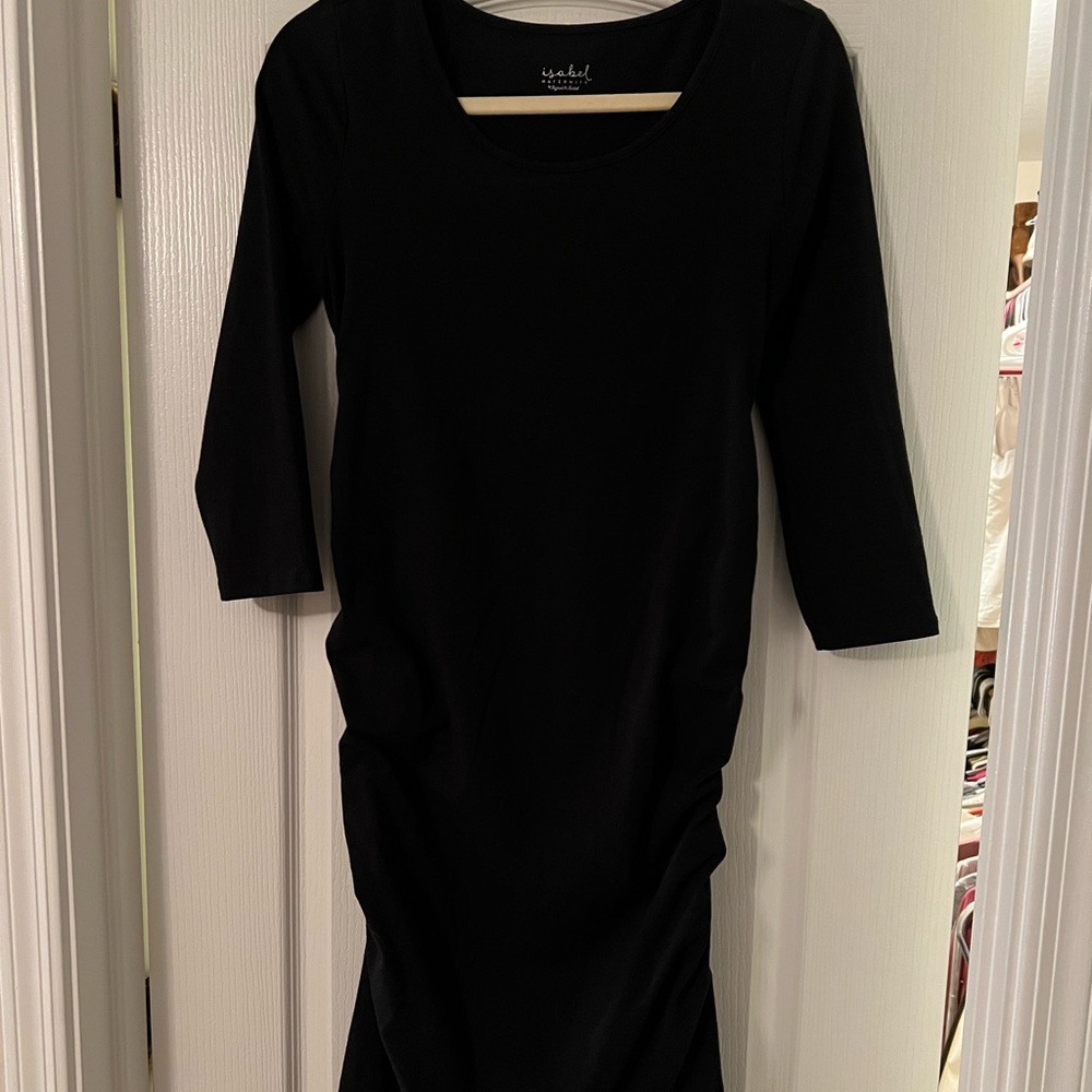 Black maternity dress